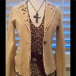 Gorgeous Embellished Embroidered & Painted Blazer